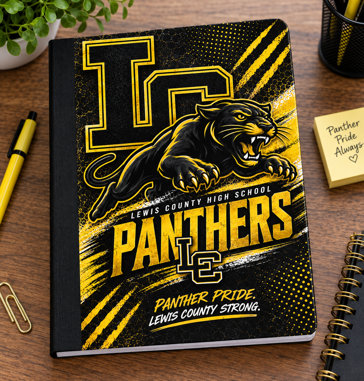 Panther Attack Lewis County Composition Book