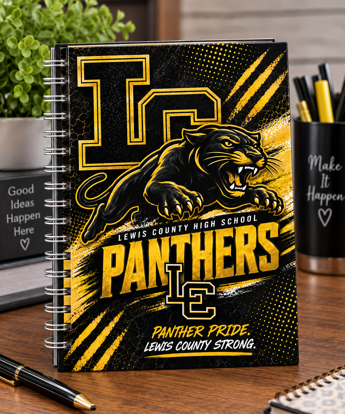 Panther Attack Lewis County Hardcover Journal