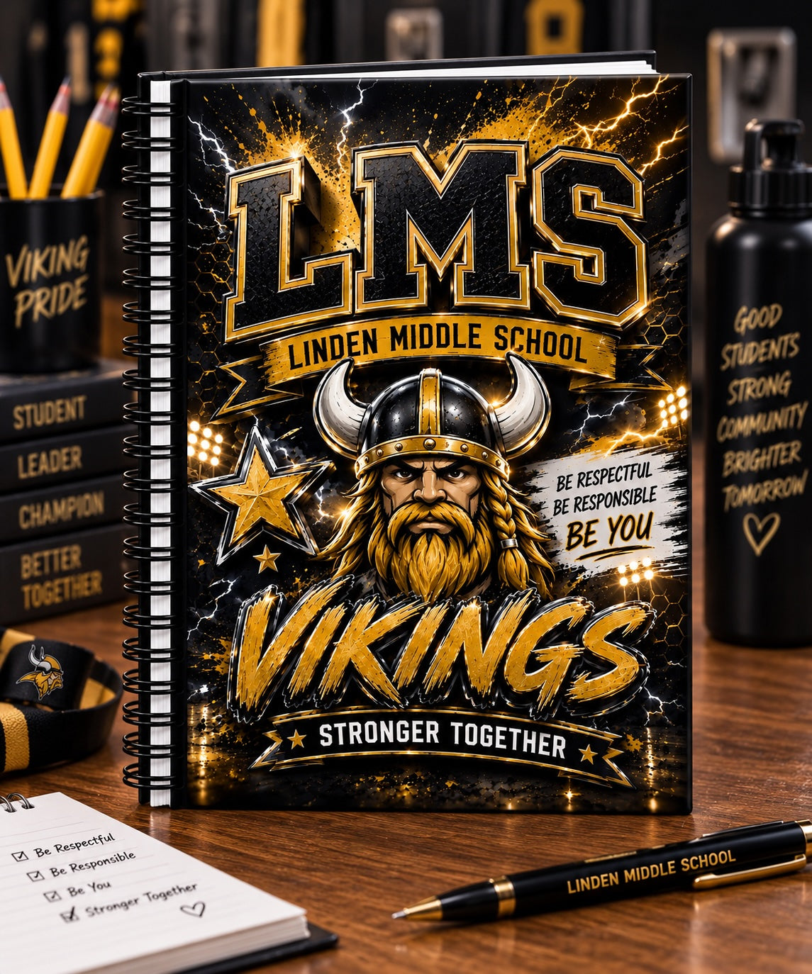 Viking Respect Linden Middle Hardcover Journal
