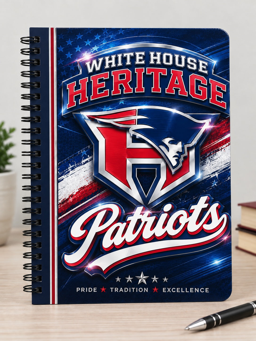 Patriot Pride White House Heritage Hardcover Journal