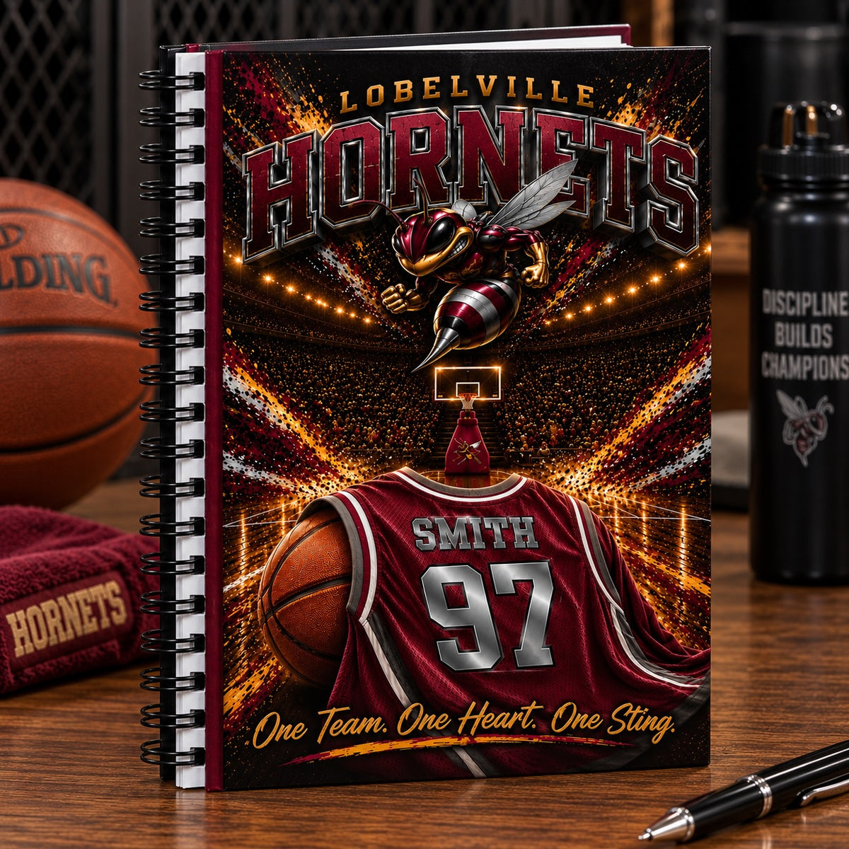 Lobelville Hornets Basketball Personalized