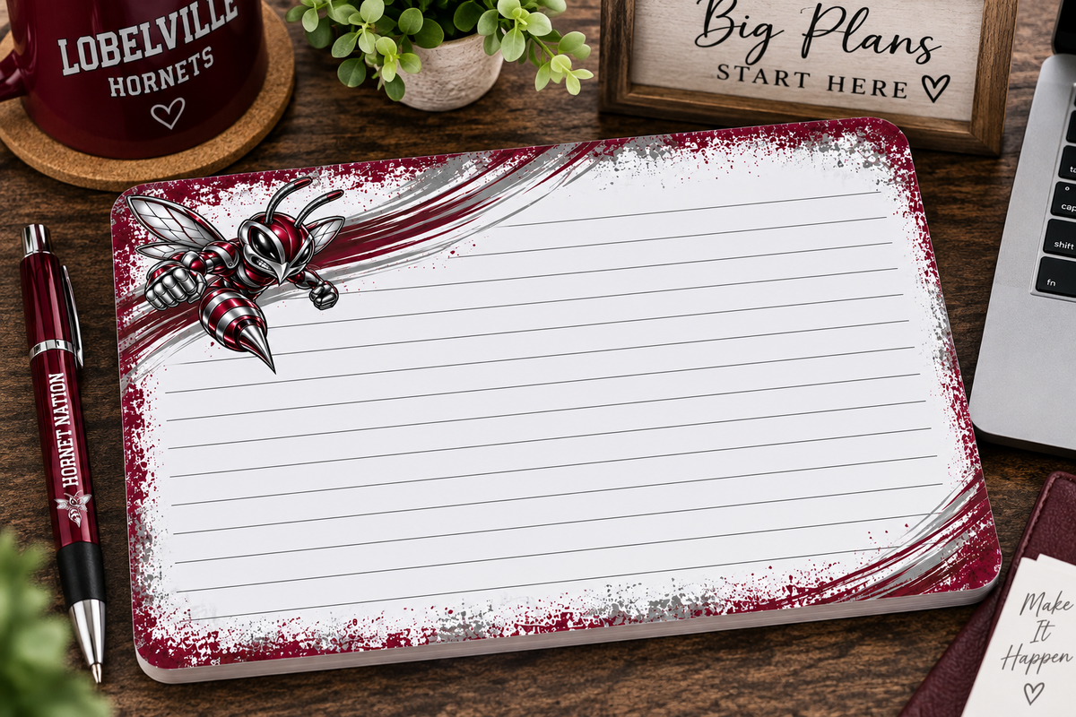 Hornet Strike Lobelville Large Notepad
