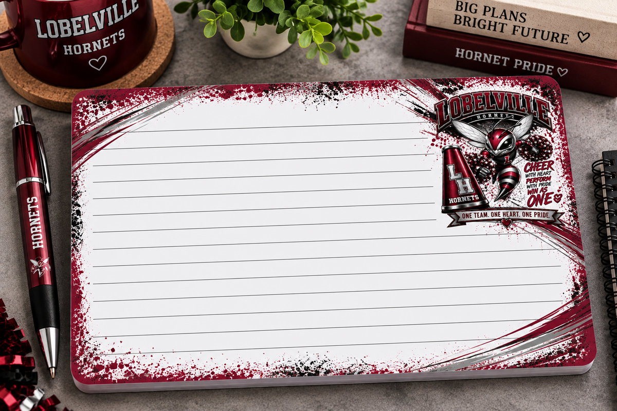 Home Turf Lobelville Large Notepad