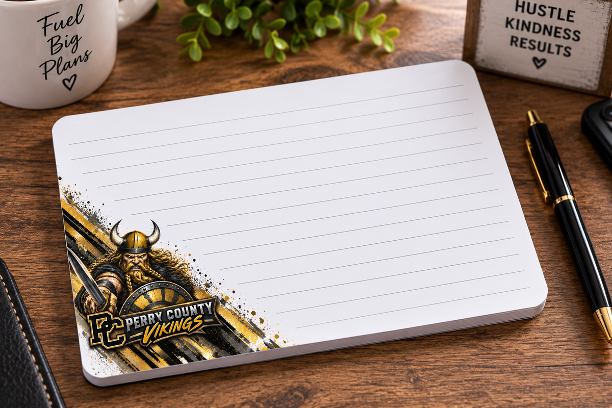 Warrior Viking Perry County Large Notepad