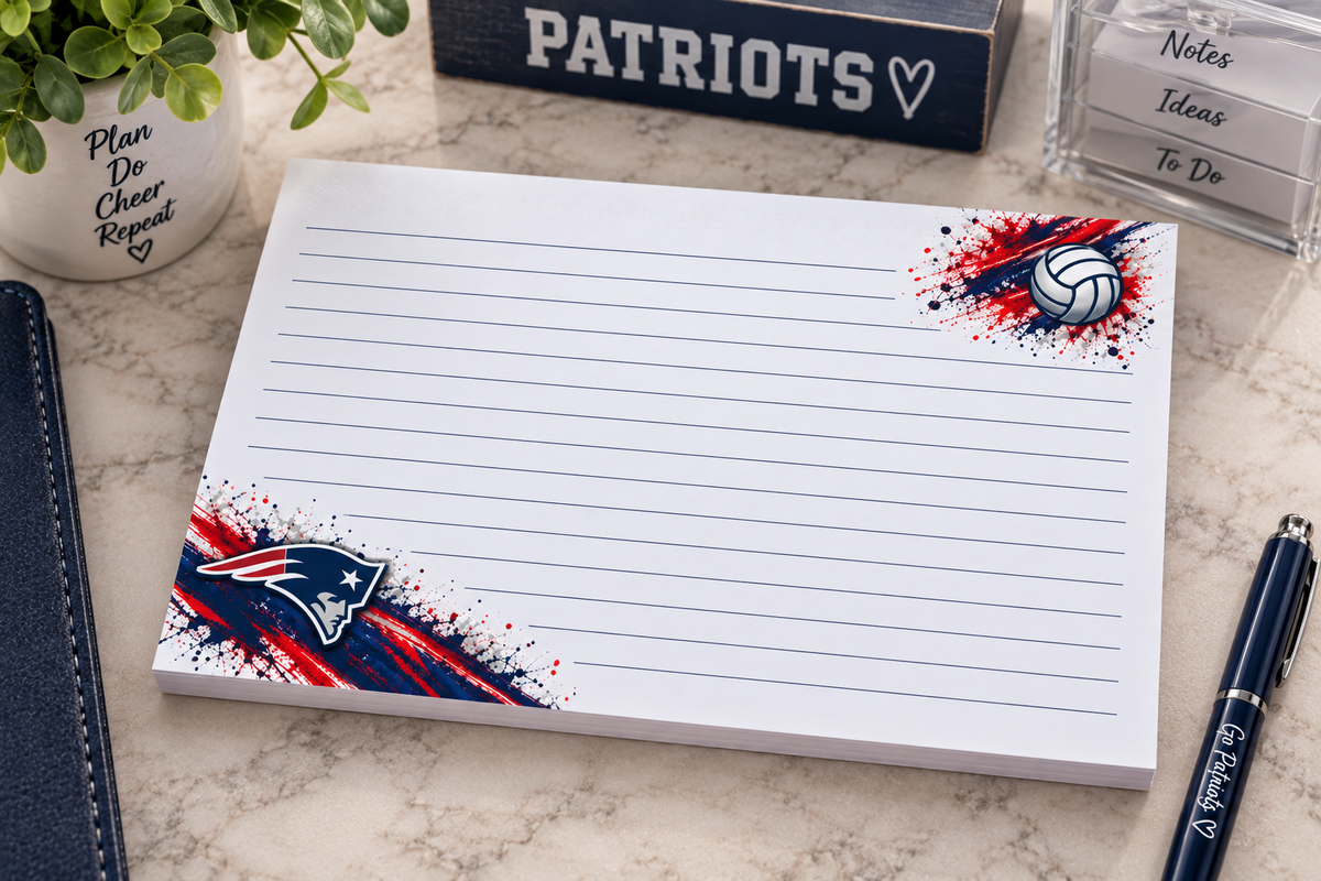 Patriots VB White House Heritage Large Notepad