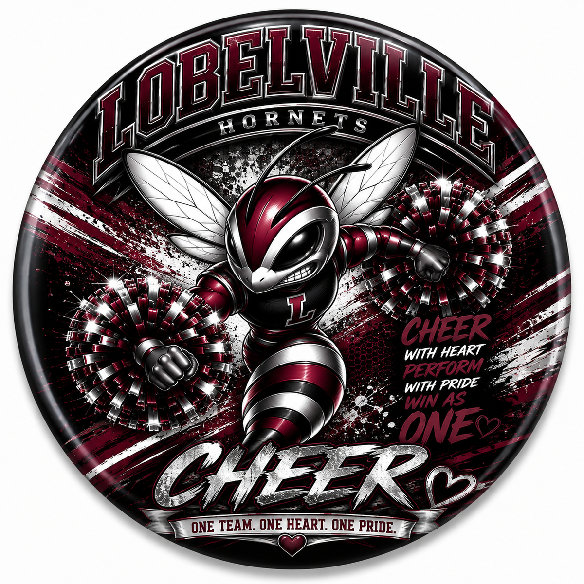 Hornet Cheer Lobelville Magnet