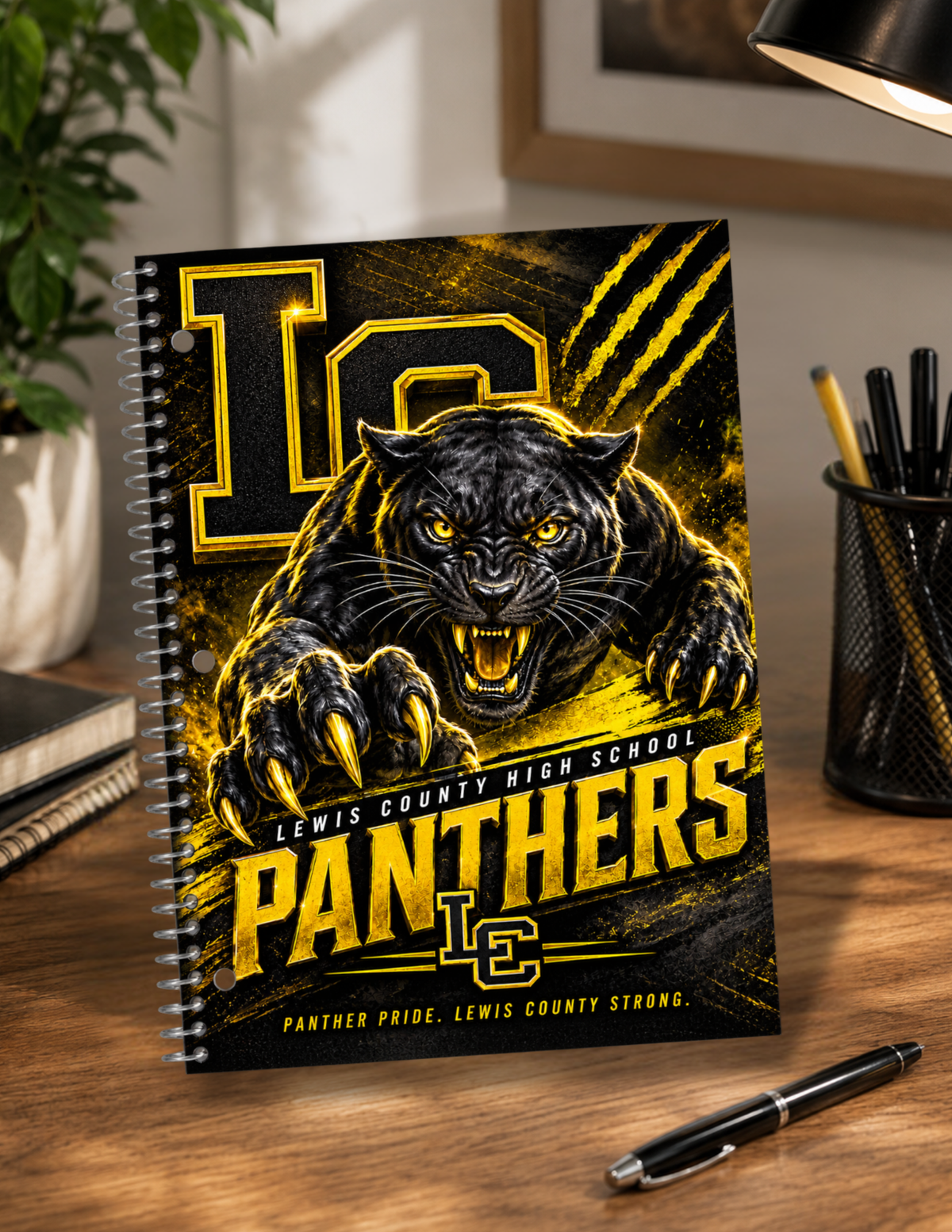 Panther Prowl Lewis County Spiral Notebook