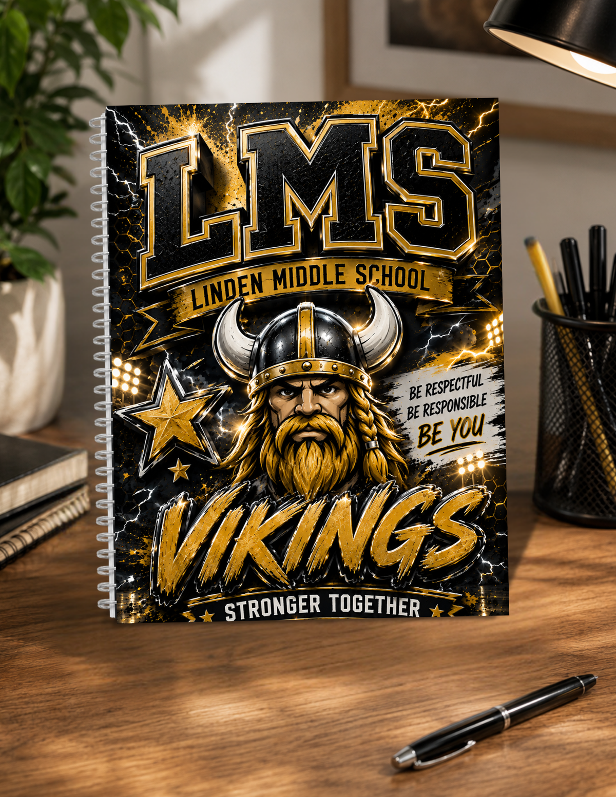 Viking Respect Linden Middle Spiral Notebook
