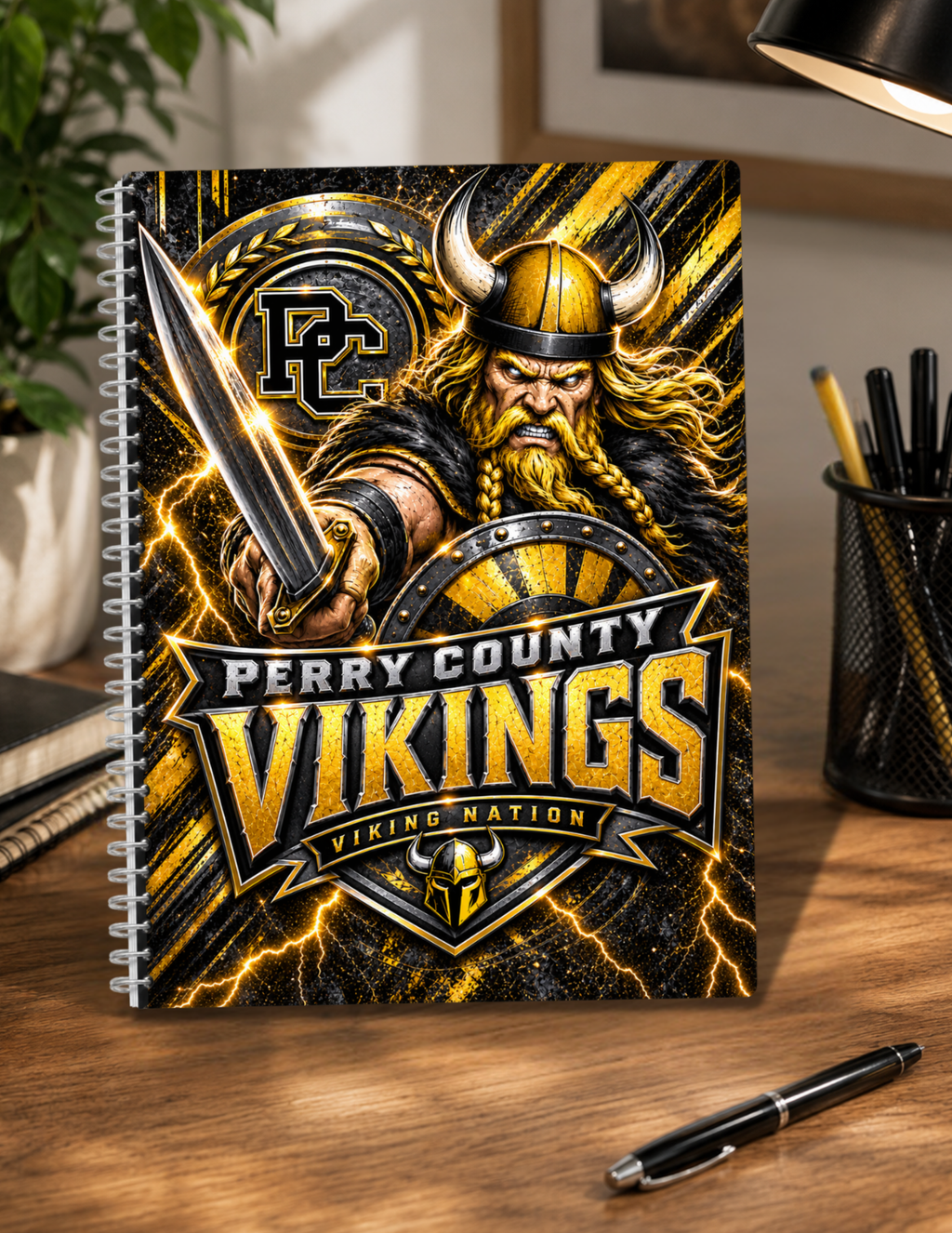 Warrior Viking Perry County Spiral Notebook