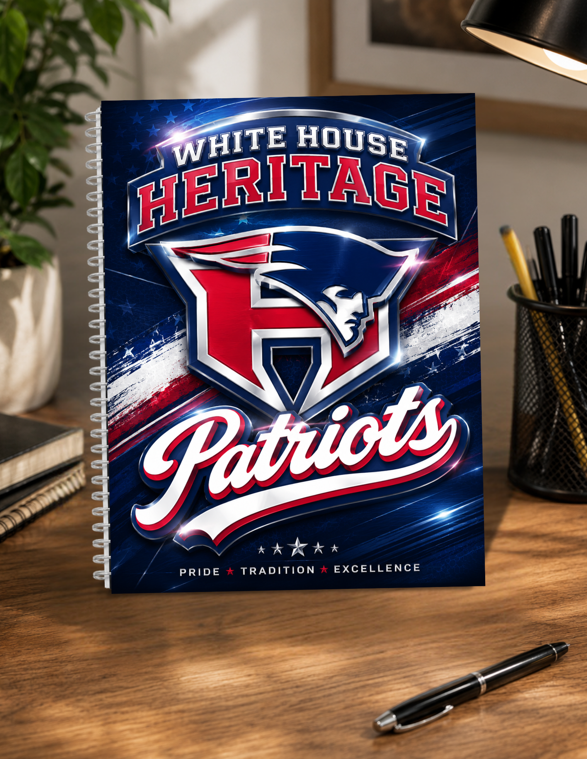 Patriot Pride White House Heritage Spiral Notebook