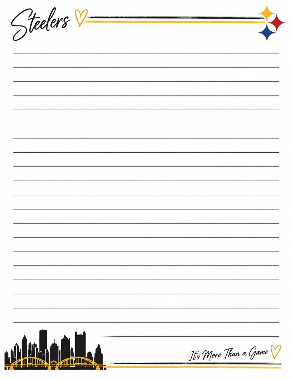 NFL Steelers Hardcover Journal