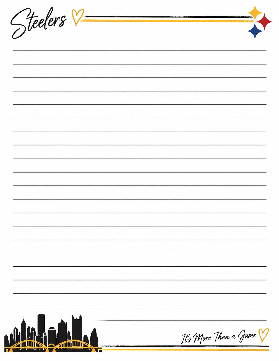 NFL Steelers Hardcover Journal